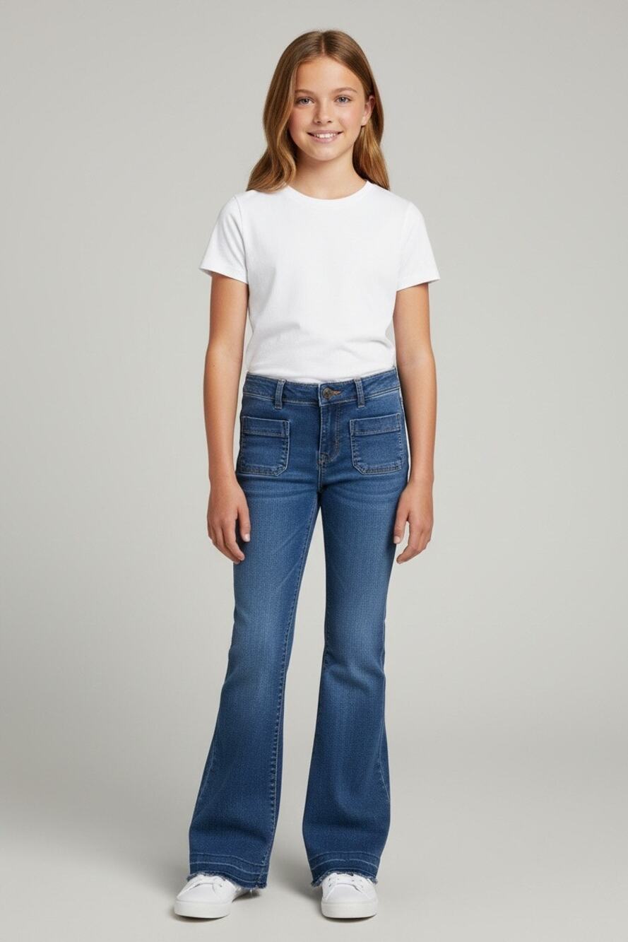OshKosh B’gosh Girls Size 10 Bootcut Flare Jeans Dark Wash Stretch Denim